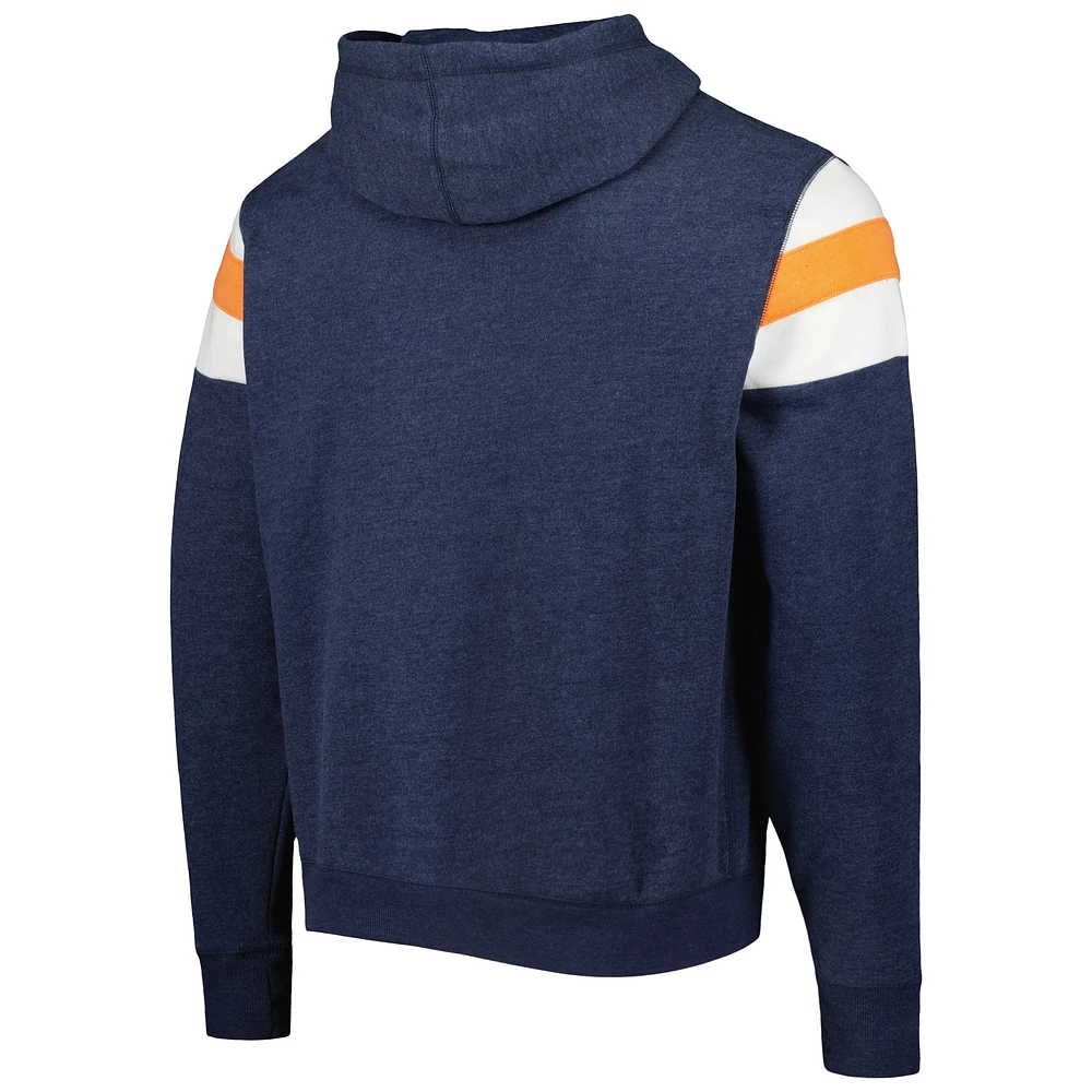 Men's '47 Heathered Navy Chicago Bears Premier Nico Pullover Hoodie