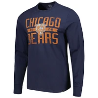 Men's '47 Navy Chicago Bears Brand Wide Out Franklin Long Sleeve T-Shirt
