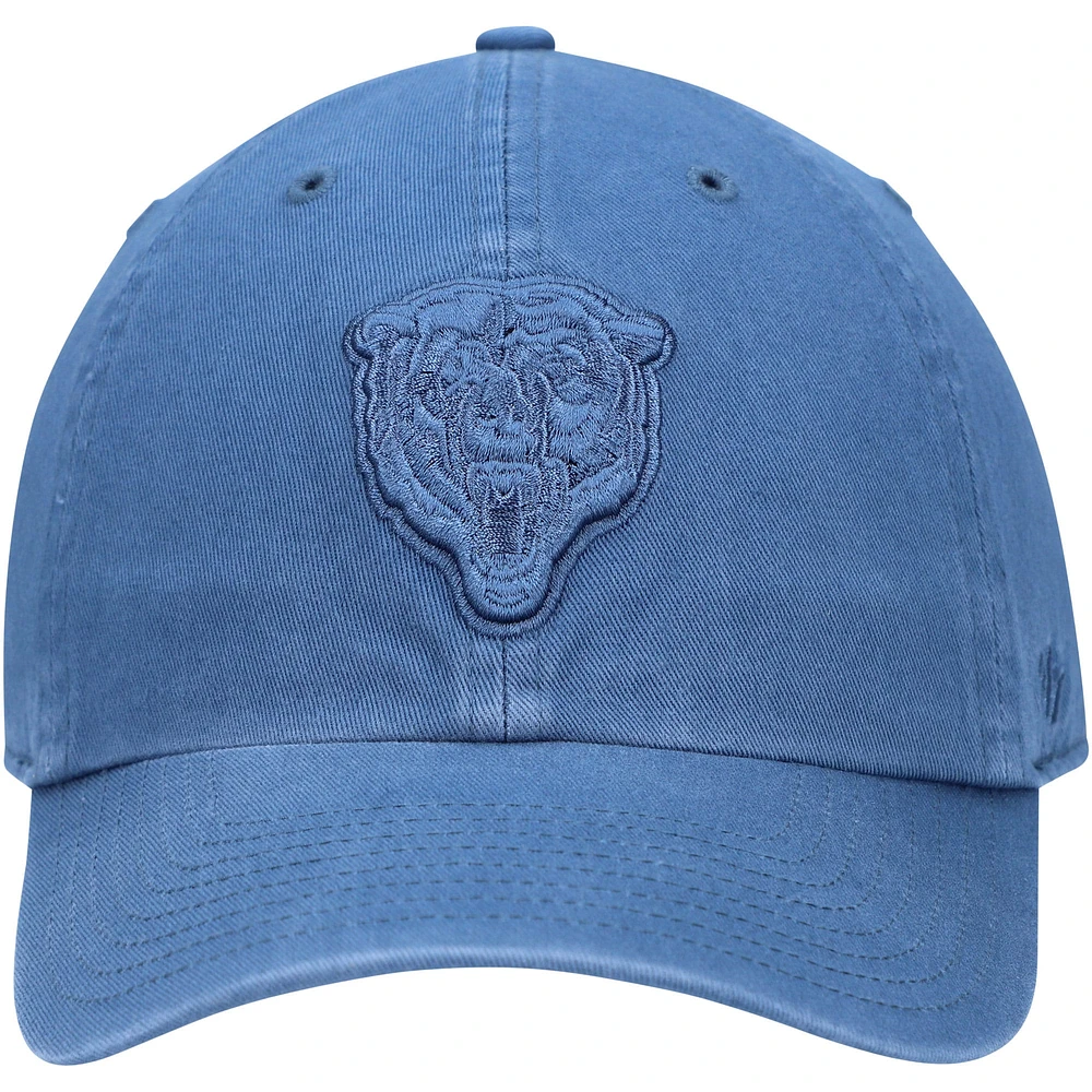 Men's '47 Timber Blue Chicago Bears Clean Up Adjustable Hat
