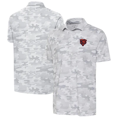 Polo Antigua blanc Chicago Bears Collide pour hommes