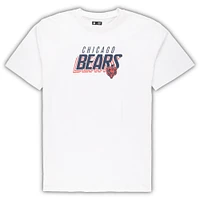 Men's Concepts Sport White/Charcoal Chicago Bears Big & Tall T-Shirt and Shorts Set