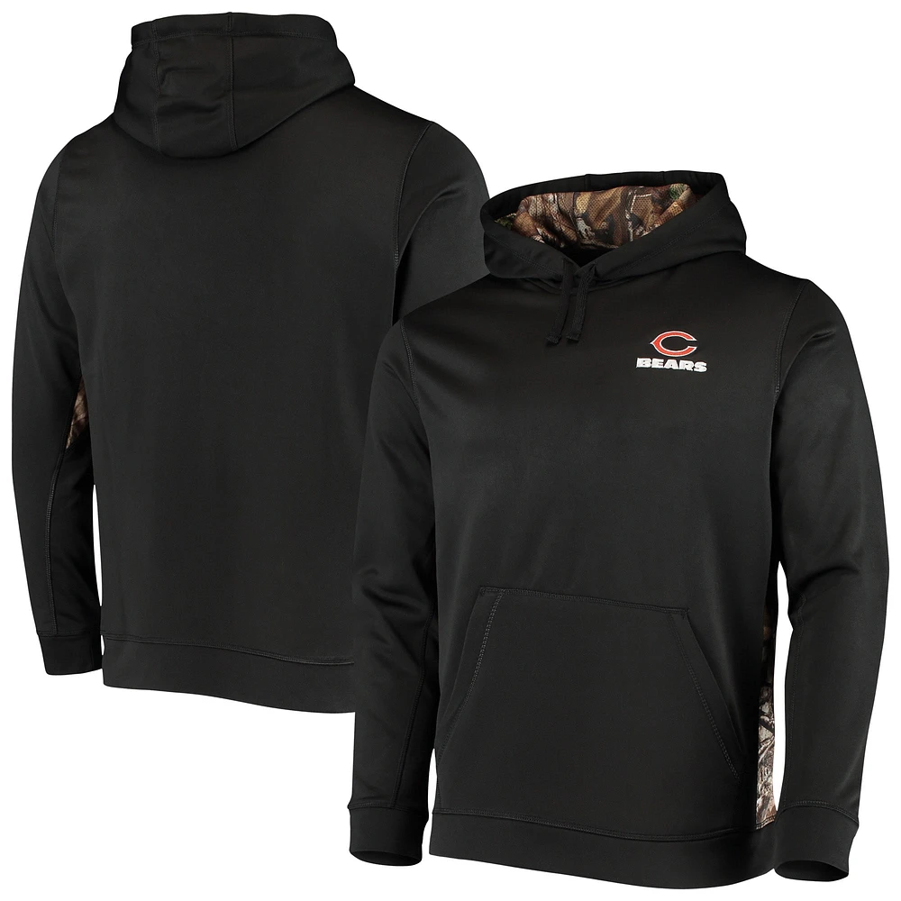 Sweat à capuche Dunbrooke noir/Realtree Camo pour hommes, Chicago Bears Logo Ranger, pull