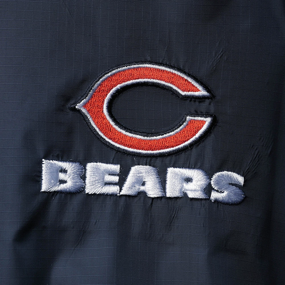 Men's Dunbrooke Navy Chicago Bears Circle Sportsman Waterproof Packable Lightweight Full-Zip Jacket
