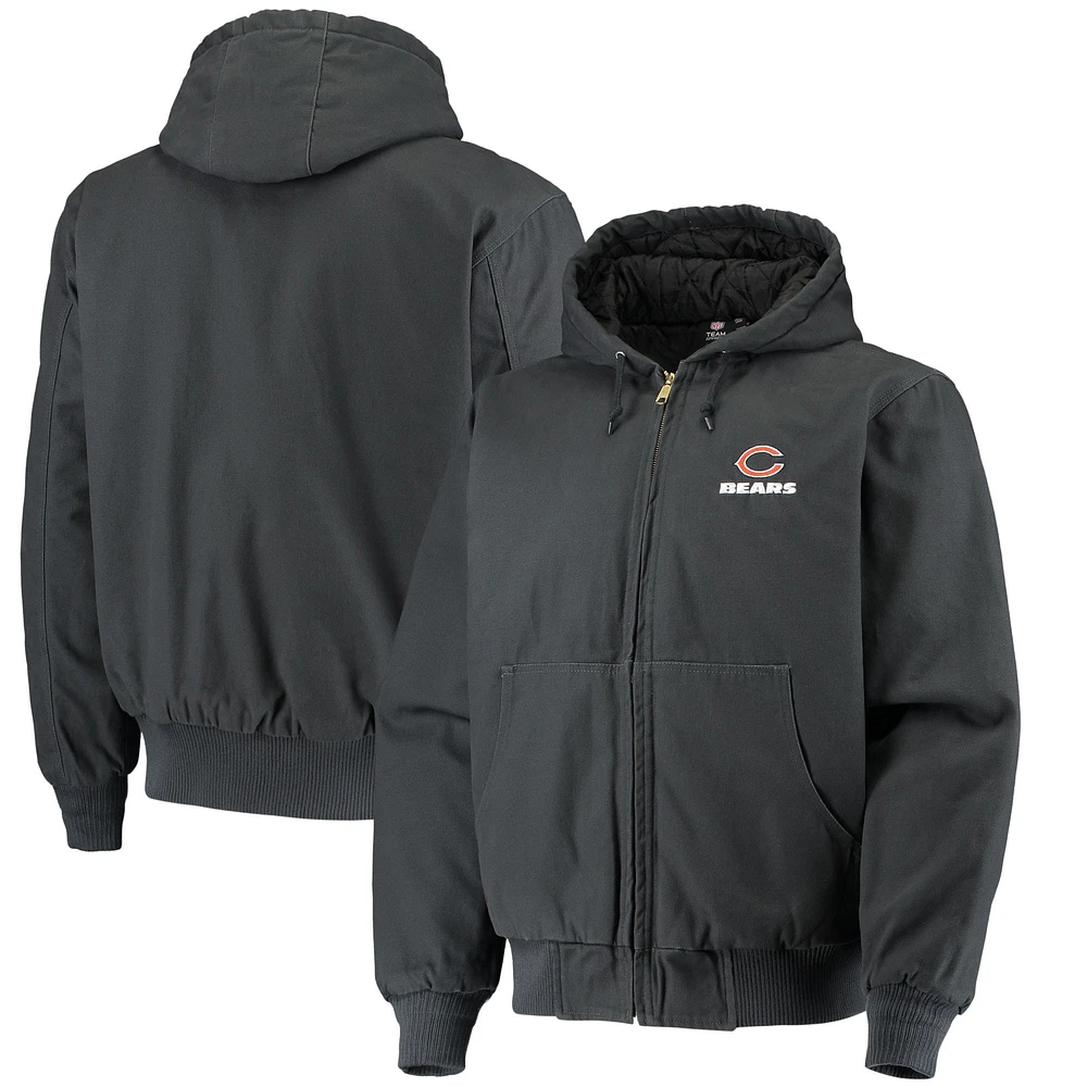 Veste à capuche en toile de coton Dakota Bears Chicago pour hommes Dunbrooke Navy