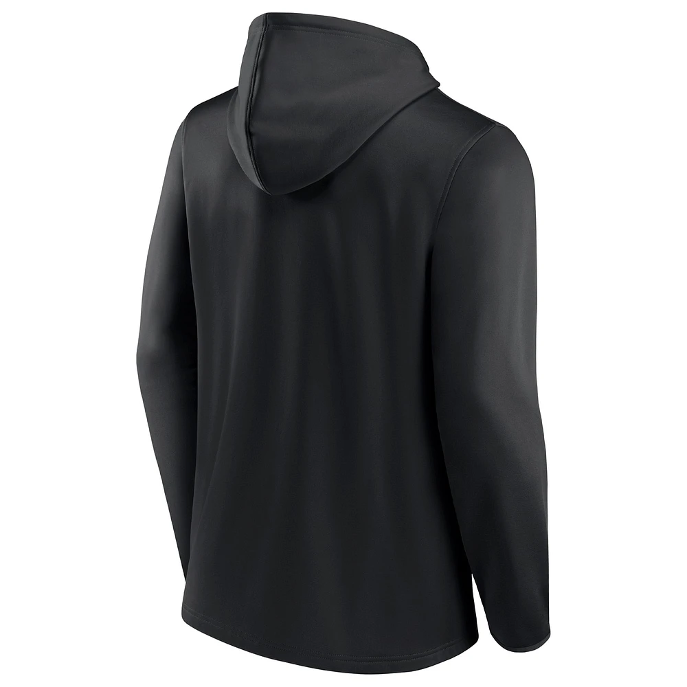 Men's Fanatics Black Chicago Bears Ball Carrier Full-Zip Hoodie