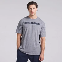 Men's Fanatics Heather Gray Chicago Bears Pass Rush Tri-Blend T-Shirt