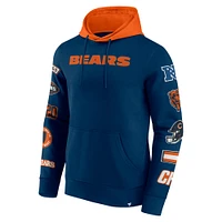 Men's Fanatics  Navy/Orange Chicago Bears Patched Out Pullover Hoodie
