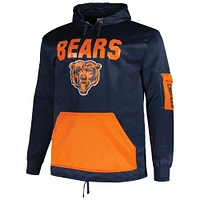 Men's Fanatics  Navy Chicago Bears Big & Tall Pullover Hoodie