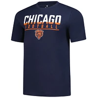 Men's Fanatics  Navy Chicago Bears Blocked T-Shirt