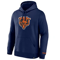 Men's Fanatics  Navy Chicago Bears Legacy Fleece Pullover Hoodie