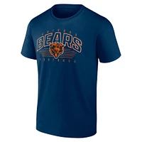 Men's Fanatics Navy Chicago Bears Line Clash T-Shirt