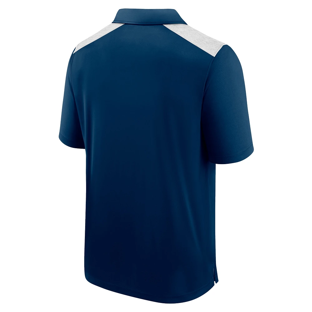 Polo primaire fanatiques des Chicago Bears pour hommes, bleu marine