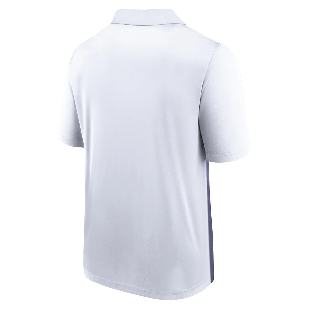 Men's Fanatics White/Navy Chicago Bears Parameter Polo