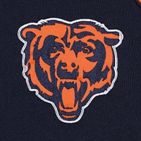 Men's G-III Sports by Carl Banks Navy Chicago Bears Defender Raglan Full-Zip Hoodie Varsity Jacket