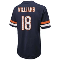 Men's Majestic Threads Caleb Williams Navy Chicago Bears Name & Number Oversize Fit T-Shirt