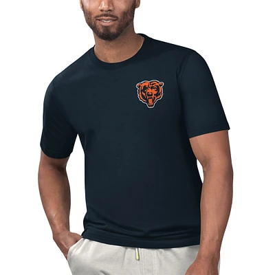 Men's Margaritaville Navy Chicago Bears License to Chill T-Shirt