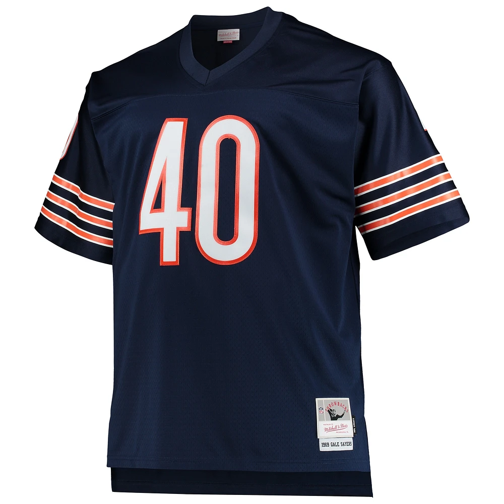 Men's Mitchell & Ness Gale Sayers Navy Chicago Bears Big Tall 1969 Retired Player Replica Jersey