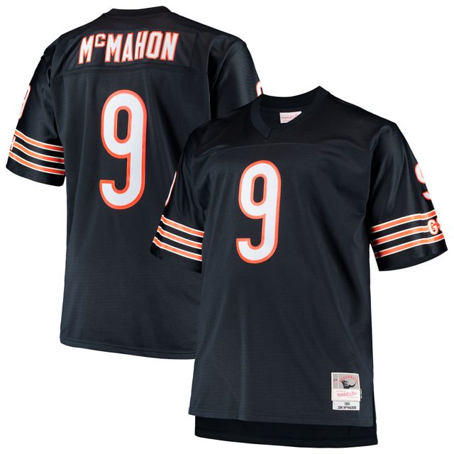 Maillot de réplique joueur retraité Mitchell & Ness Jim McMahon Navy Chicago Bears Big Tall 1985 pour hommes