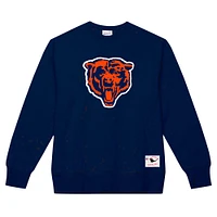 Men's Mitchell & Ness Navy Chicago Bears Basic Fleece Pullover Sweatshirt