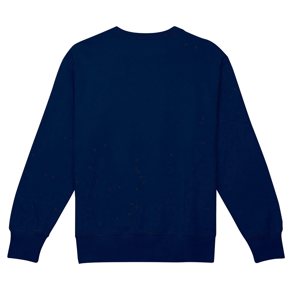 Men's Mitchell & Ness Navy Chicago Bears Basic Fleece Pullover Sweatshirt