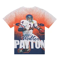 T-shirt Mitchell & Ness Walter Payton pour homme, joueur retraité des Chicago Bears, gris