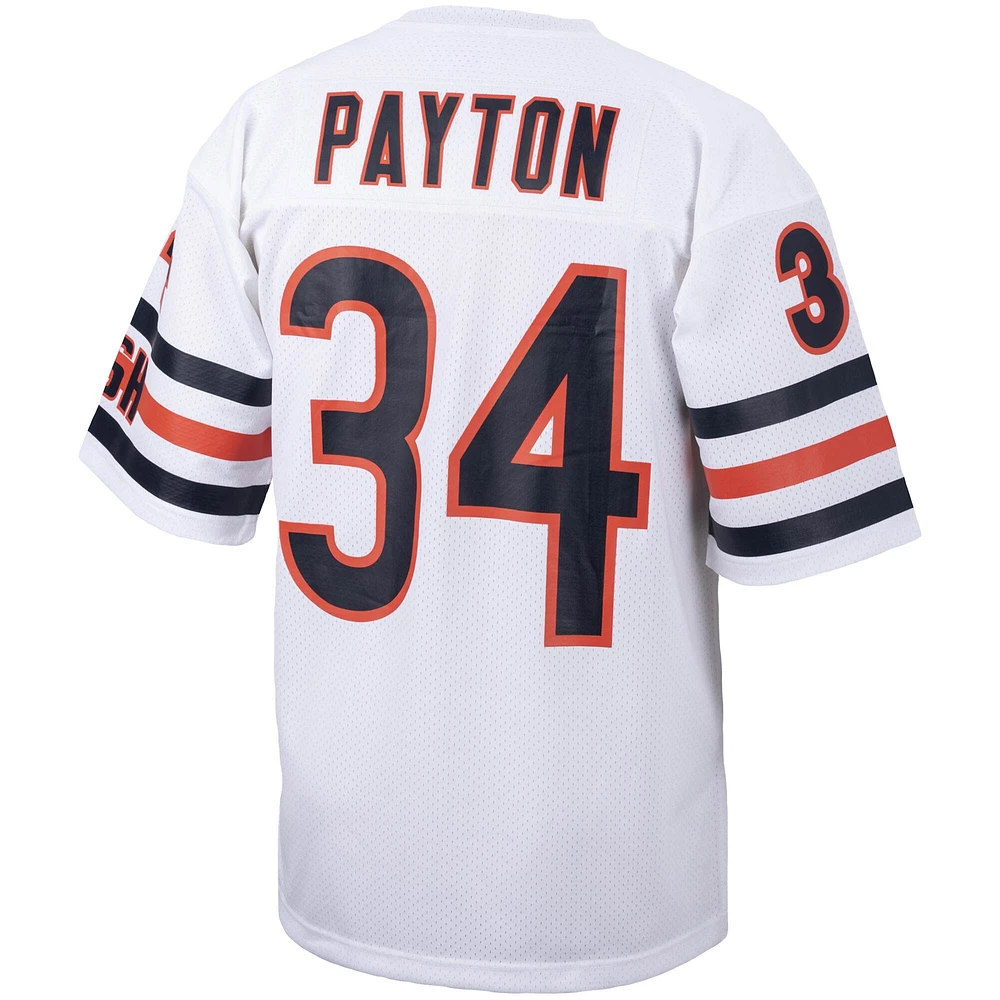 Men's Mitchell & Ness Walter Payton White Chicago Bears Big Tall 1985 Retired Player Replica Jersey