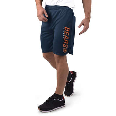 Short en maille bleu marine MSX by Michael Strahan pour homme des Chicago Bears
