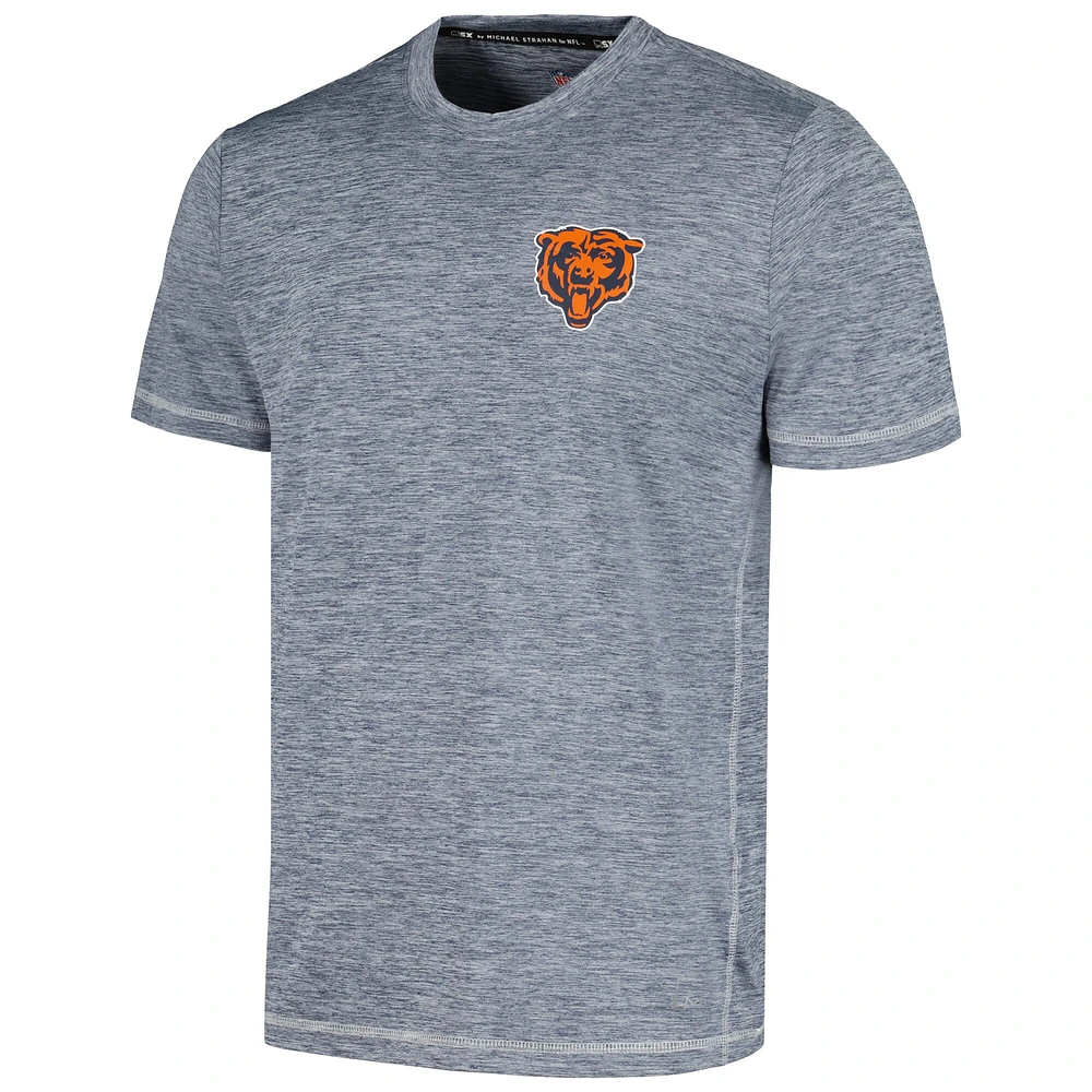 Men's MSX by Michael Strahan Navy Chicago Bears Motion Space-Dye T-Shirt