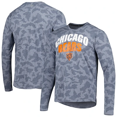 T-shirt à manches longues MSX by Michael Strahan pour homme, bleu marine, Chicago Bears Performance Camo