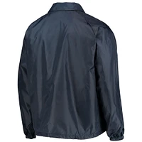 Men's Navy Chicago Bears Coaches Classic Raglan Full-Snap Windbreaker Jacket
