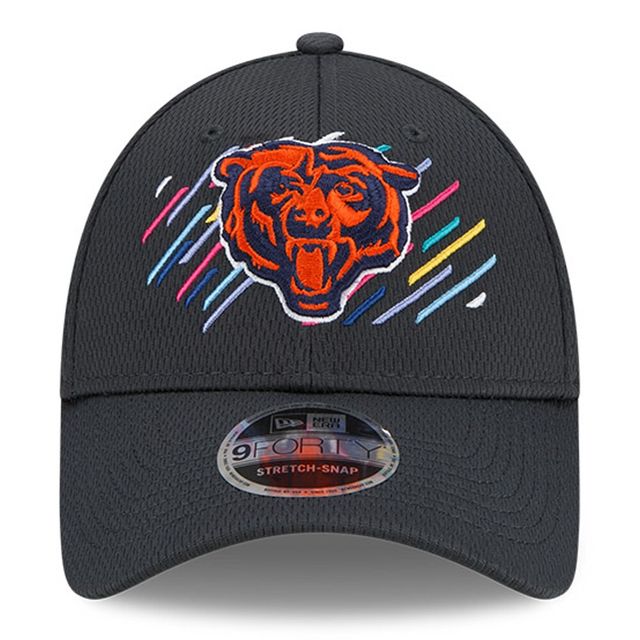 Casquette réglable 9FORTY pour homme Chicago Bears 2021 NFL Crucial Catch - Head Logo anthracite New Era