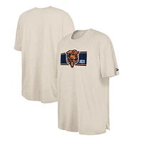 Men's New Era  Cream Chicago Bears Third Down Big & Tall Historic T-Shirt