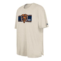 Men's New Era  Cream Chicago Bears Third Down Big & Tall Historic T-Shirt