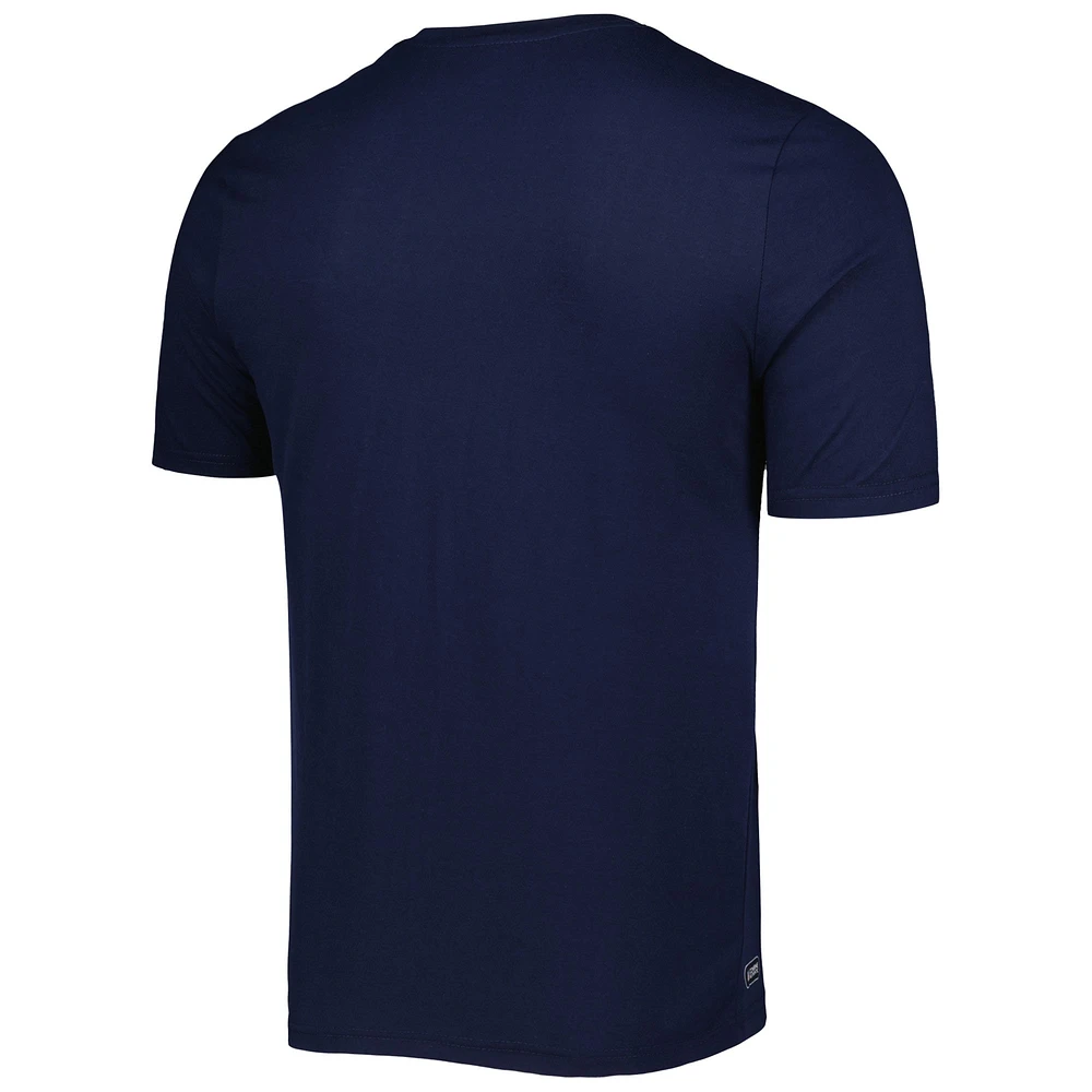 Men's New Era Navy Chicago Bears Combine Authentic Training Huddle Up T-Shirt