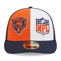 Men's New Era  Orange/Navy Chicago Bears 2023 Sideline Low Profile 59FIFTY Fitted Hat