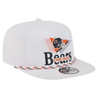 Men's New Era White Chicago Bears Collide Golfer Snapback Hat