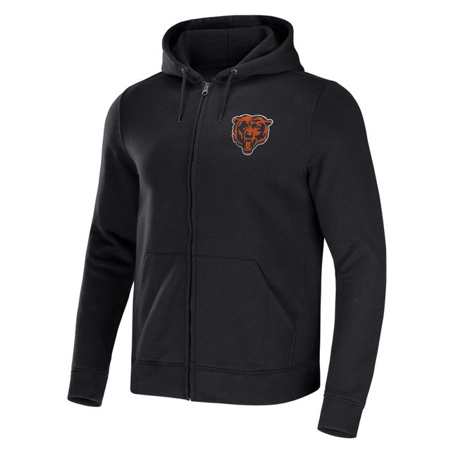 Collection NFL x Darius Rucker pour hommes par Fanatics Sweat à capuche entièrement zippé noir Chicago Bears Rocker