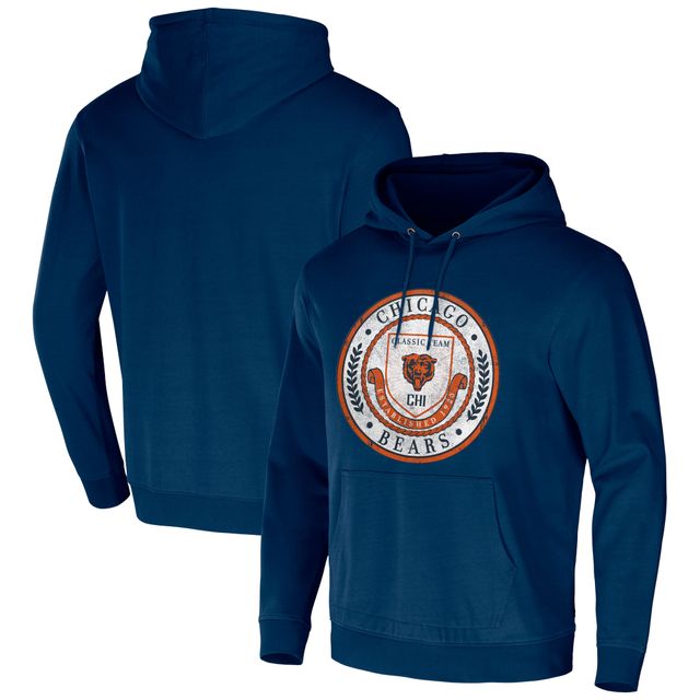 Collection NFL x Darius Rucker pour homme par Fanatics Navy Chicago Bears Washed Pullover Hoodie