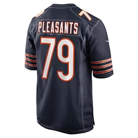 Men's Nike Austen Pleasants  Navy Chicago Bears Game Jersey