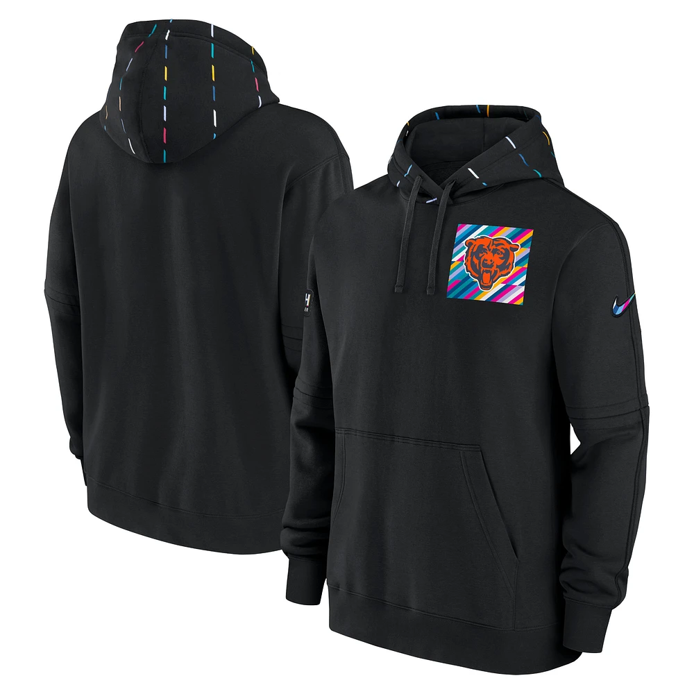 Men's Nike Black Chicago Bears 2023 NFL Crucial Catch Club Pullover Hoodie