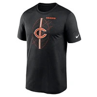 Men's Nike  Black Chicago Bears Legend Icon Performance T-Shirt