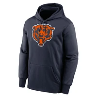 Men's Nike Caleb Williams Navy Chicago Bears Player Name & Number Performance Pullover Hoodie