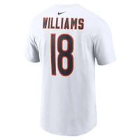 Men's Nike Caleb Williams White Chicago Bears  Fuse Name & Number T-Shirt