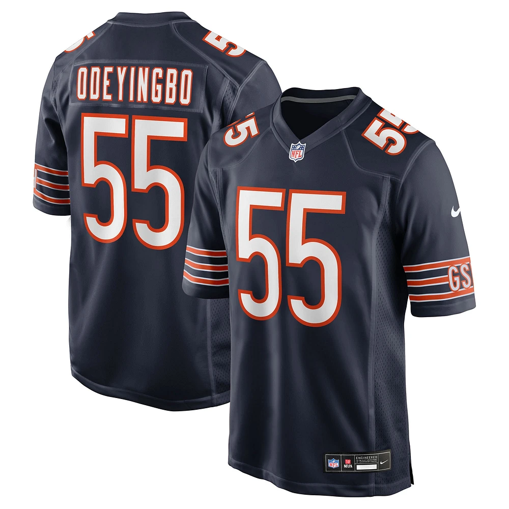 Men's Nike Dayo Odeyingbo  Navy Chicago Bears Team Game Jersey