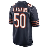 Men's Nike Deslin Alexandre  Navy Chicago Bears Team Game Jersey