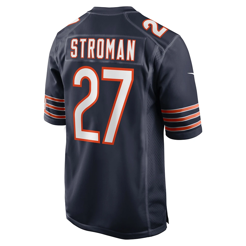 Men's Nike Greg Stroman  Navy Chicago Bears Team Game Jersey