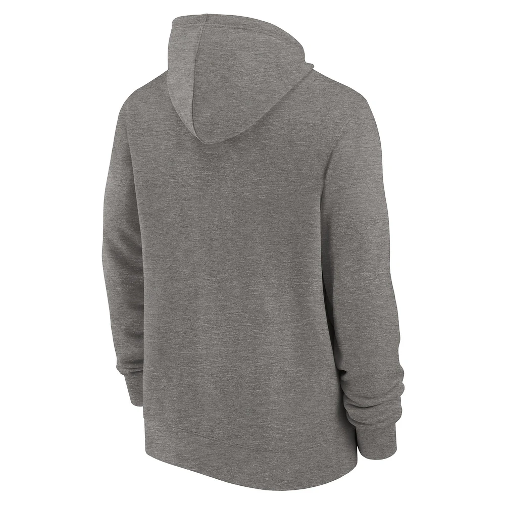 Men's Nike Heather Charcoal Chicago Bears Historic Lifestyle Full-Zip Hoodie