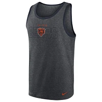 Men's Nike Heathered Charcoal Chicago Bears Tri-Blend Tank Top