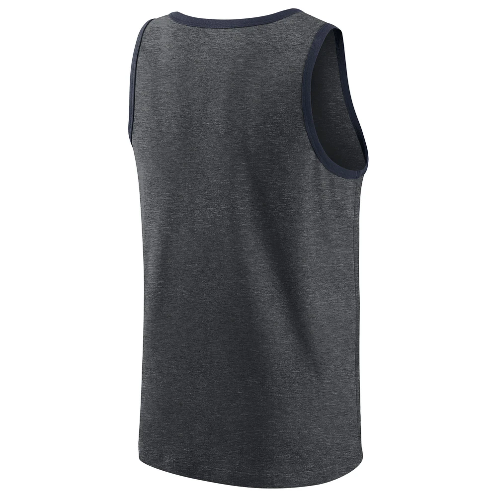 Men's Nike Heathered Charcoal Chicago Bears Tri-Blend Tank Top