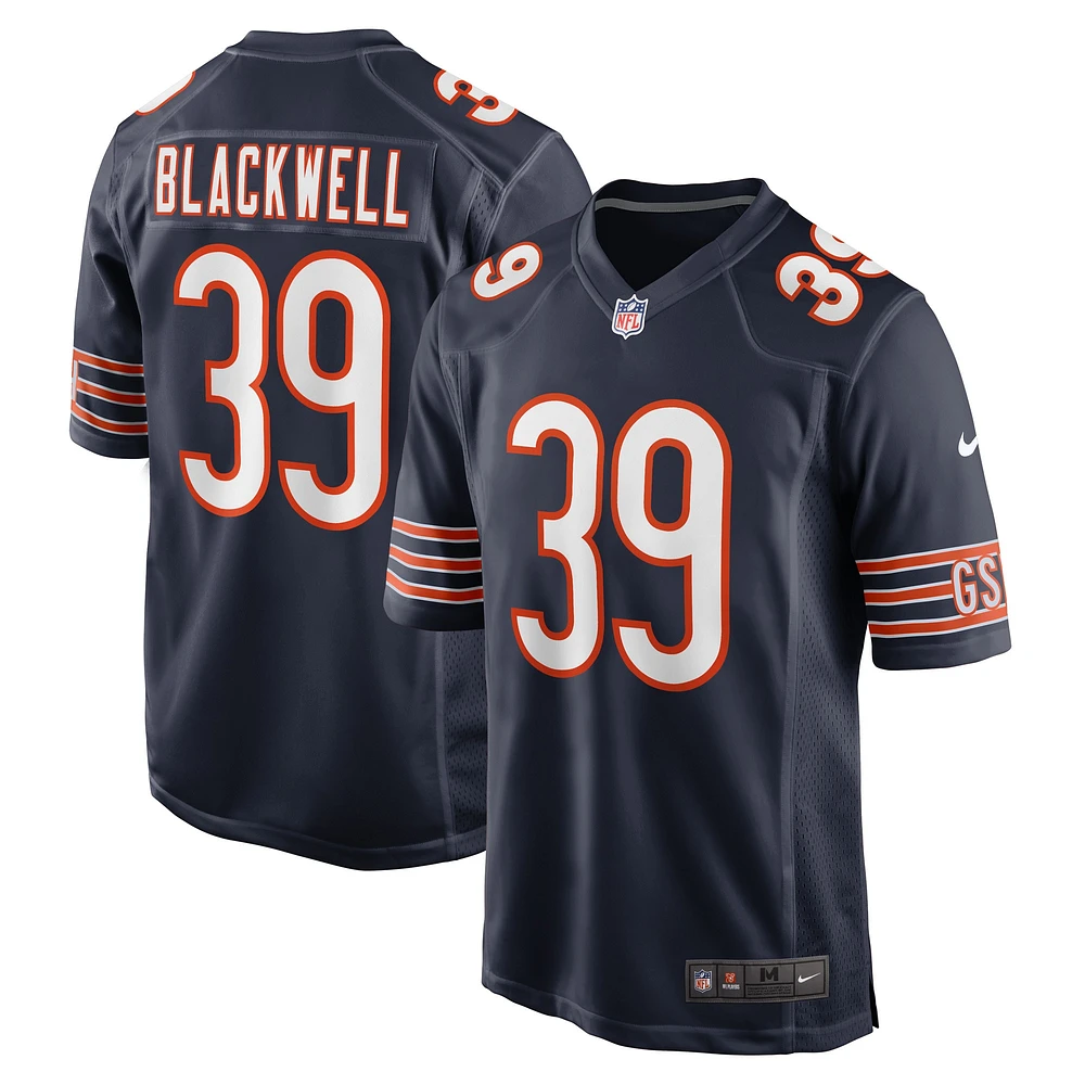 Men's Nike Josh Blackwell Navy Chicago Bears Game Player Jersey